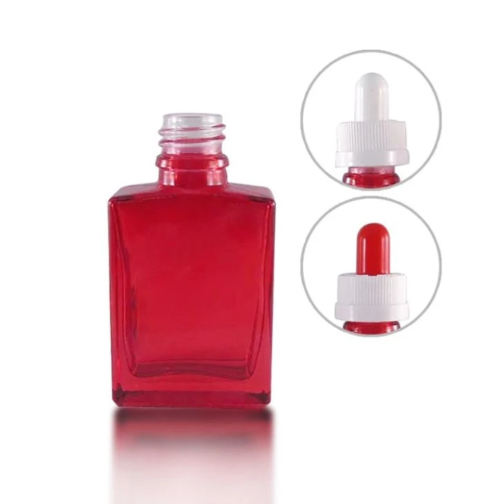 Square Glass Dropper Bottles